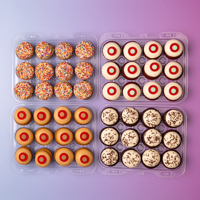 Choose Your Flavor Mini Cupcake Dozens Sprinkles Cupcakes, Inc