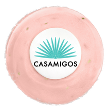 Load image into Gallery viewer, Casamigos Strawberry Margarita cupcake top view not-bg
