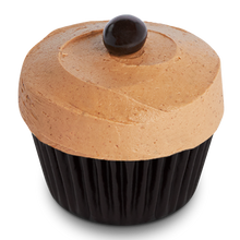 Load image into Gallery viewer, Vietnamese coffee cupcake with condensed milk buttercream filling and coffee frosting on top, perfect for coffee dessert lovers not-bg