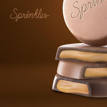 Load image into Gallery viewer, salted caramel mini chocolates close up image. not-bg
