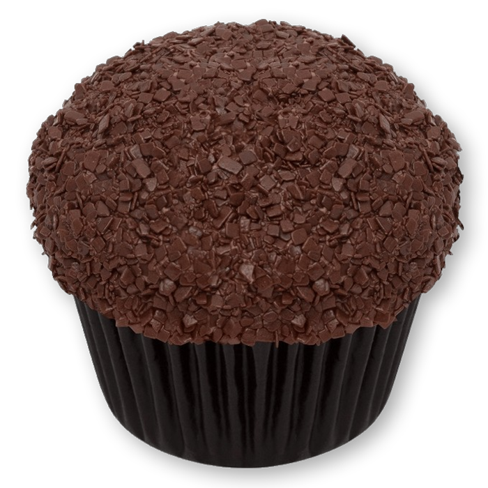 Sprinkles dark chocolate cupcake.