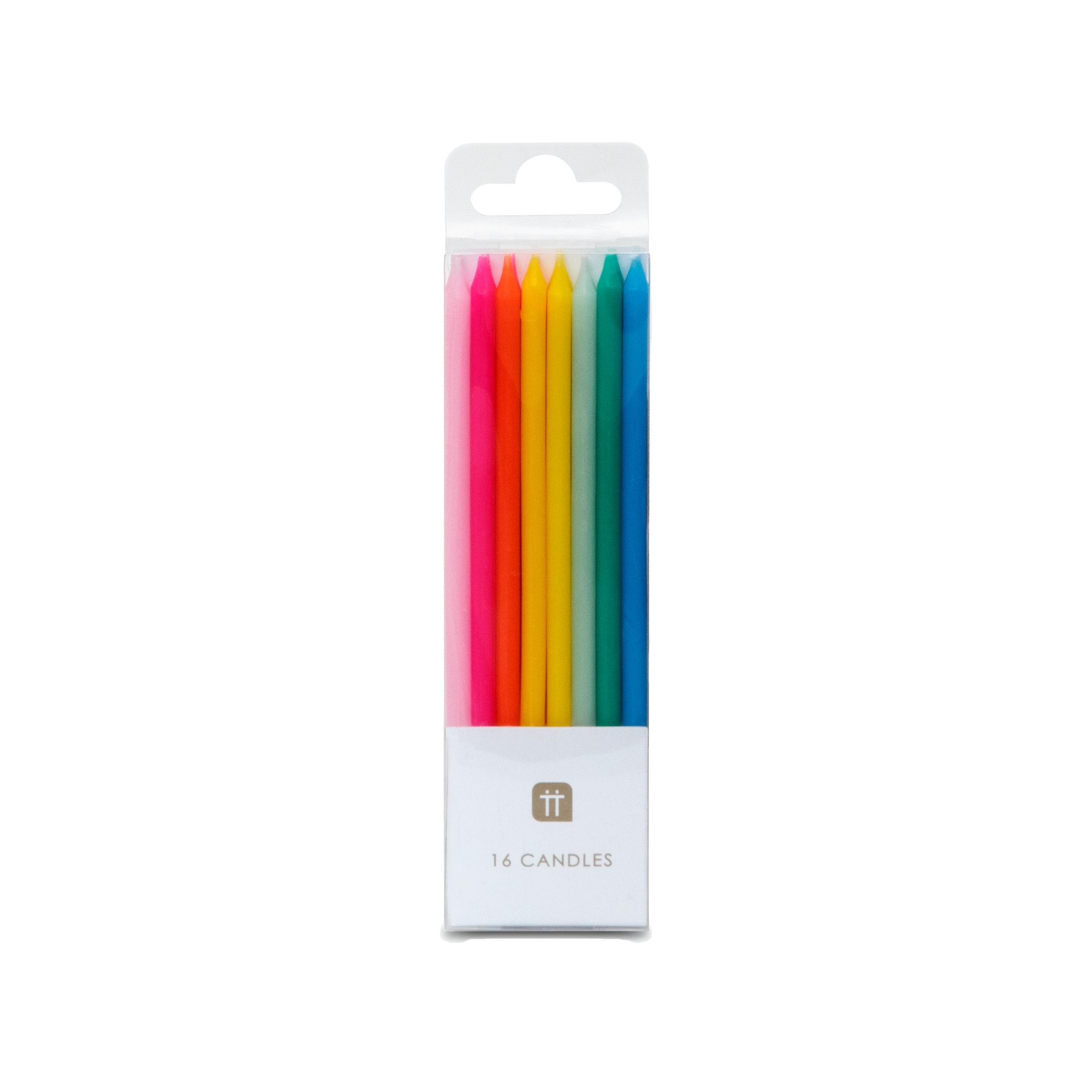 Sprinkles Rainbow Stick Candles (16 pack)- Upsell