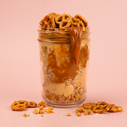 beauty pic of caramel, cornflake, and pretzel cookie parfait not-bg