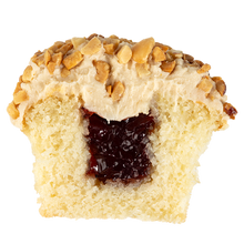 Load image into Gallery viewer, cute view of PB&amp;J cupcake not-bg

