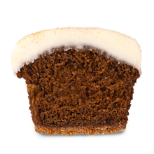 Load image into Gallery viewer, inside view of gingerbread cupcake not-bg
