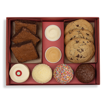 Load image into Gallery viewer, sprinkles sampler with cupcakes, brownies, cookies and frosting shots
