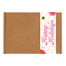 Load image into Gallery viewer, Sprinkles cupcakes happy holidays gift wrap band not-bg
