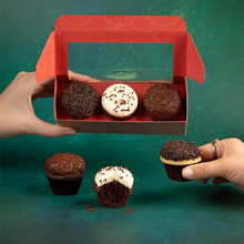 Load image into Gallery viewer, three mini cupcakes not-bg
