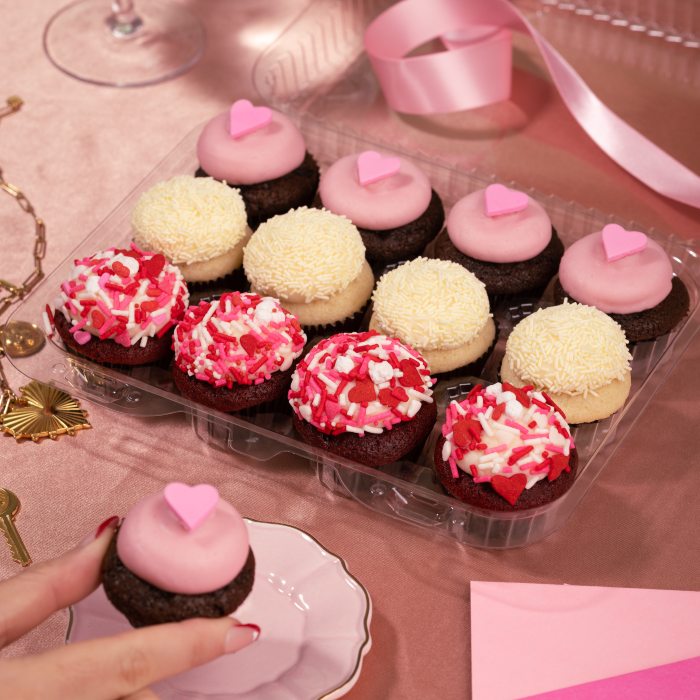 Valentine's Day Mini Cupcake Dozen