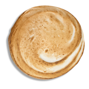 Top view of lemon meringue
