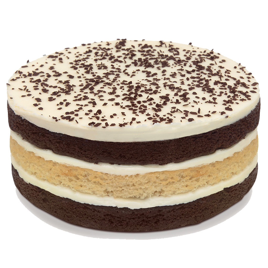 Black & White 8-inch Layer Cake with three layers