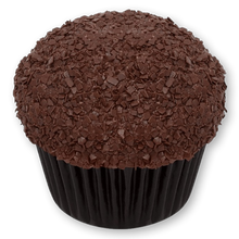 Load image into Gallery viewer, Dark Chocolate cupcake with chocolate sprinkles not-bg
