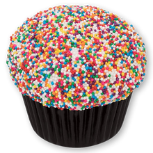 Load image into Gallery viewer, Sprinkle Cupcake with Non-Pareil Rainbow Sprinkles not-bg
